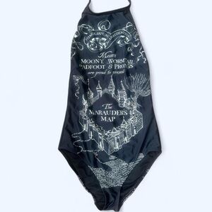 Harry Potter Halter One-Piece Swimsuit Size S NWOT